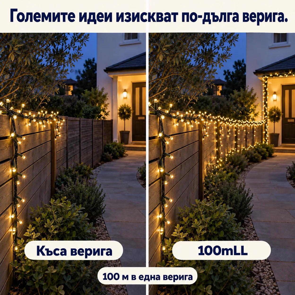 100mLL Празнична светлинна верига - Image 10