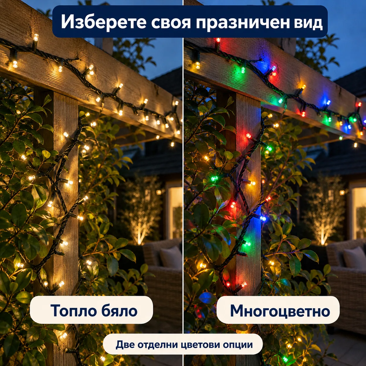 100mLL Празнична светлинна верига - Image 7