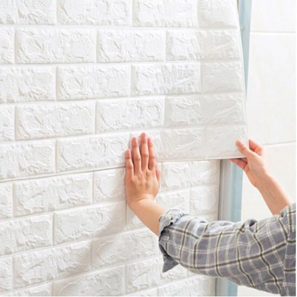 3DBrickWall, триизмерни стикери за стена с тухлен ефект (5 бр.) - Image 8