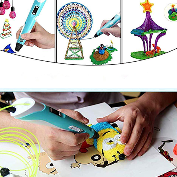 Иновативен писалка за създаване на 3D чертежи в 3 различни цвята 3DPen - Image 8