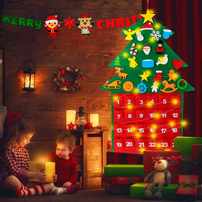 AdventTree, усещана Коледна елха с календар - Image 5