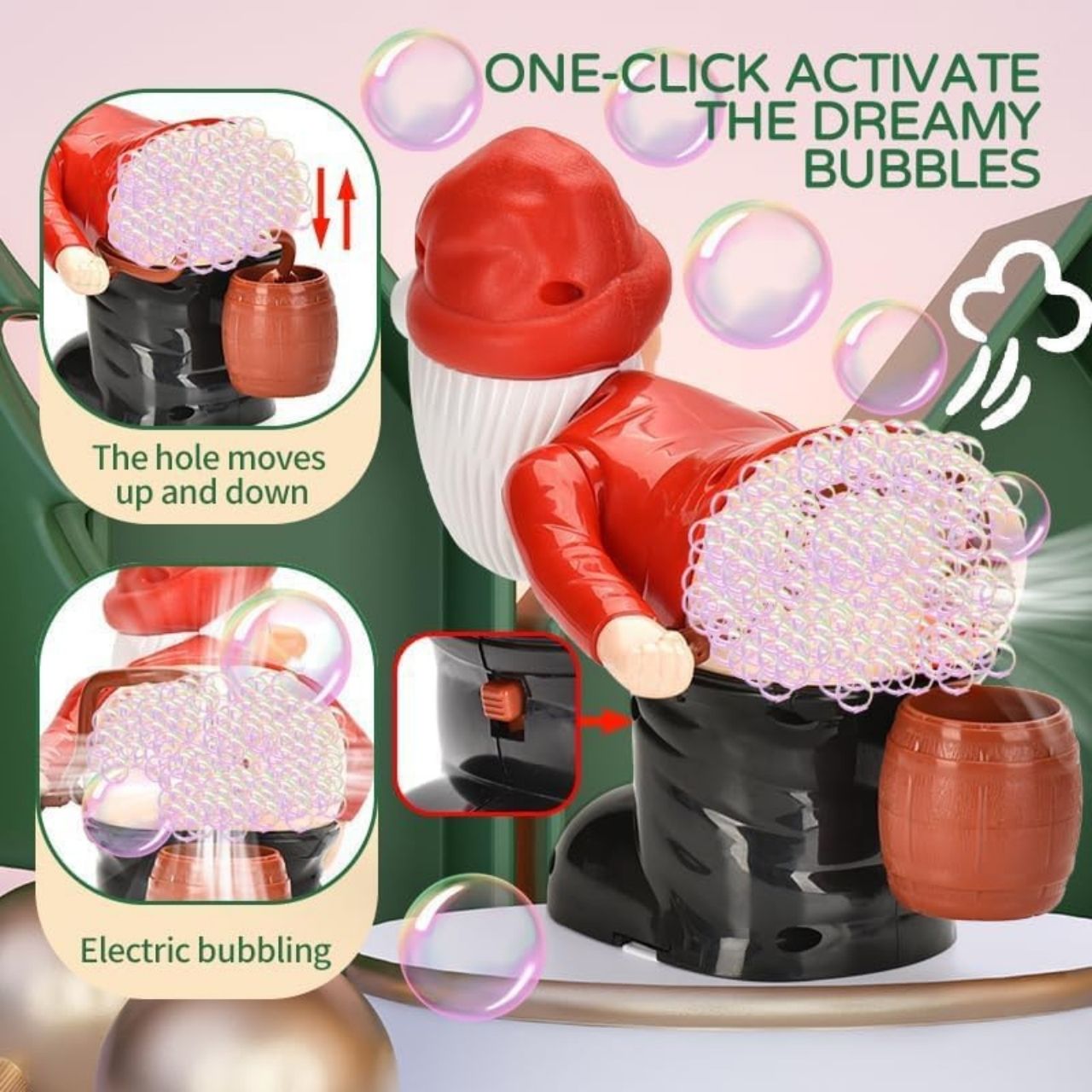 BlowSanta, играчка за сапунени мехури Дядо Коледа - Image 3