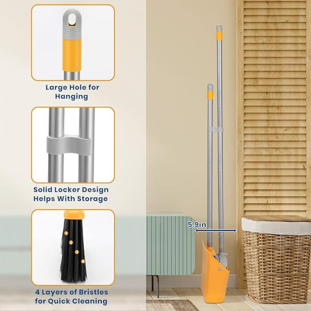 Broom, иновативният комплект метла и лопатка - Image 2