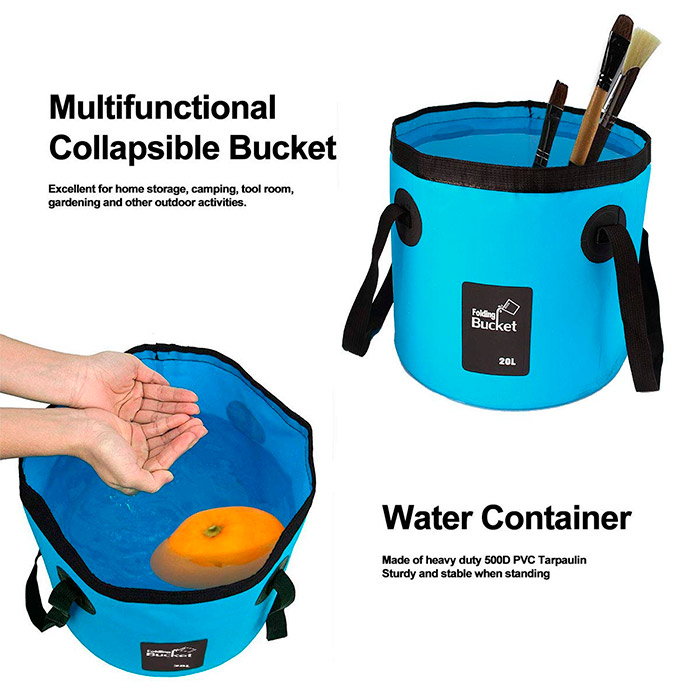 Bucket, сгъваема водоустойчива чанта за кофа (20 литра) - Image 7