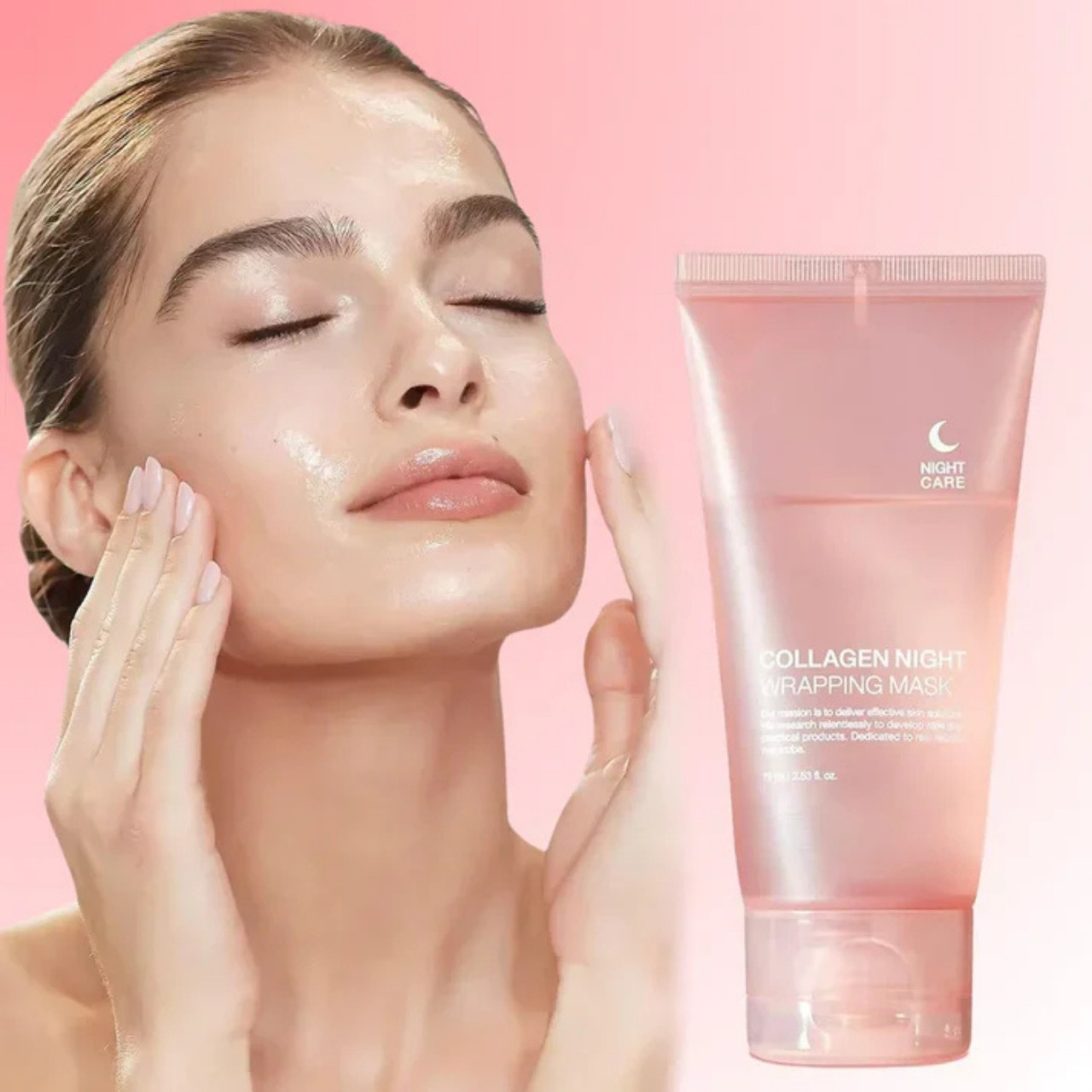 CollagenMask, колагенова нощна маска за лице с ефект на отлепяне - Image 8