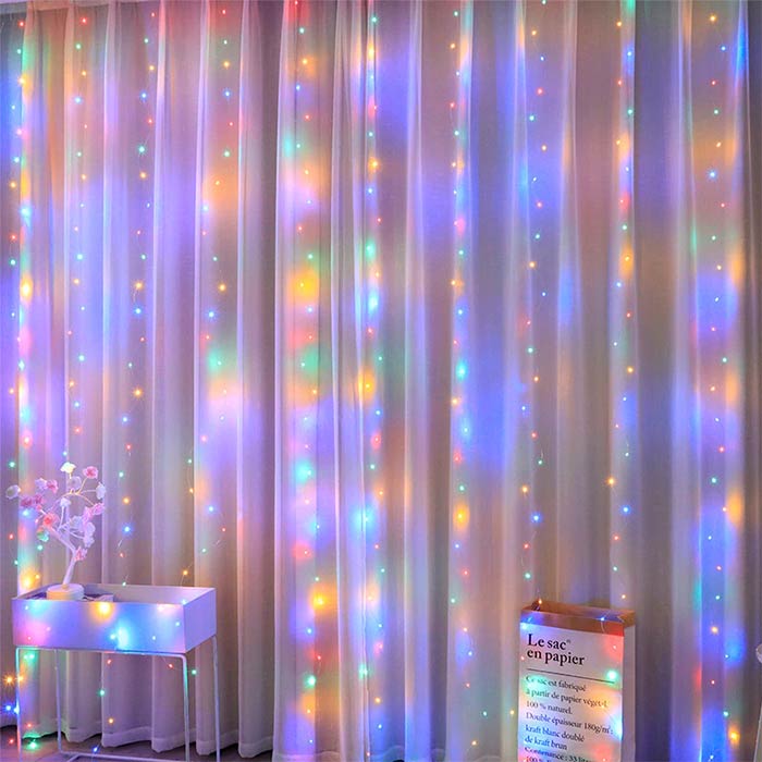 ColorfulCurtain, светлинна завеса с 300 цветни LED светлини - Image 6