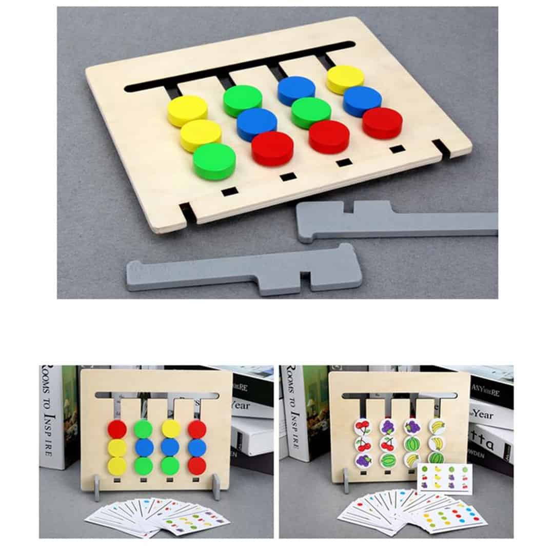 CombinationGame, дървена пъзел игра за развитие на логическото мислене (36 задачи) - Image 4