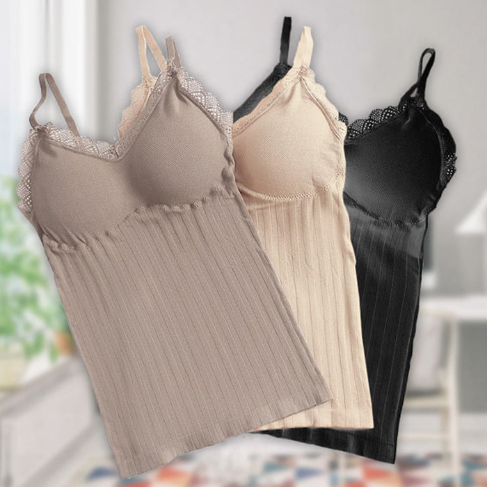 ComfortTop, 1+1 БЕЗПЛАТНО Тениска с подплатена поддръжка в черно и бежово - Image 2