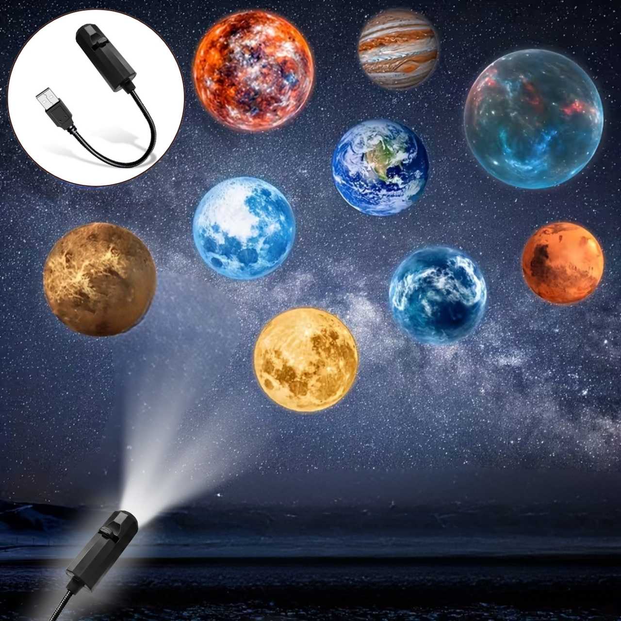 Проекторна нощна лампа, CosmoLight - Image 3