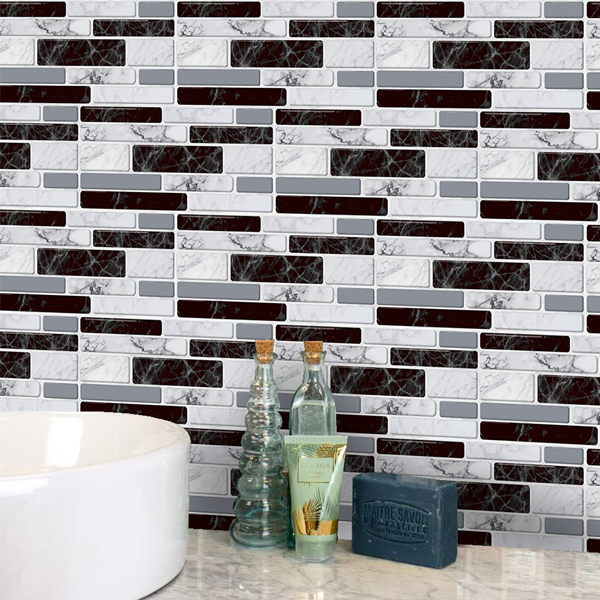 DecorWallpaper, тримерни стикери за стена в имитация на плочки (12 бр.) - Image 7