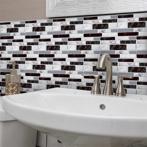 DecorWallpaper, тримерни стикери за стена в имитация на плочки (12 бр.) - Image 9