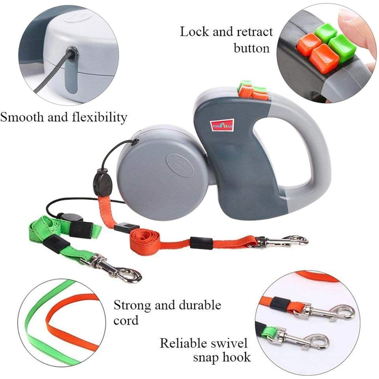 DoubleLeash, прибиращ се повод за две кучета - Image 6
