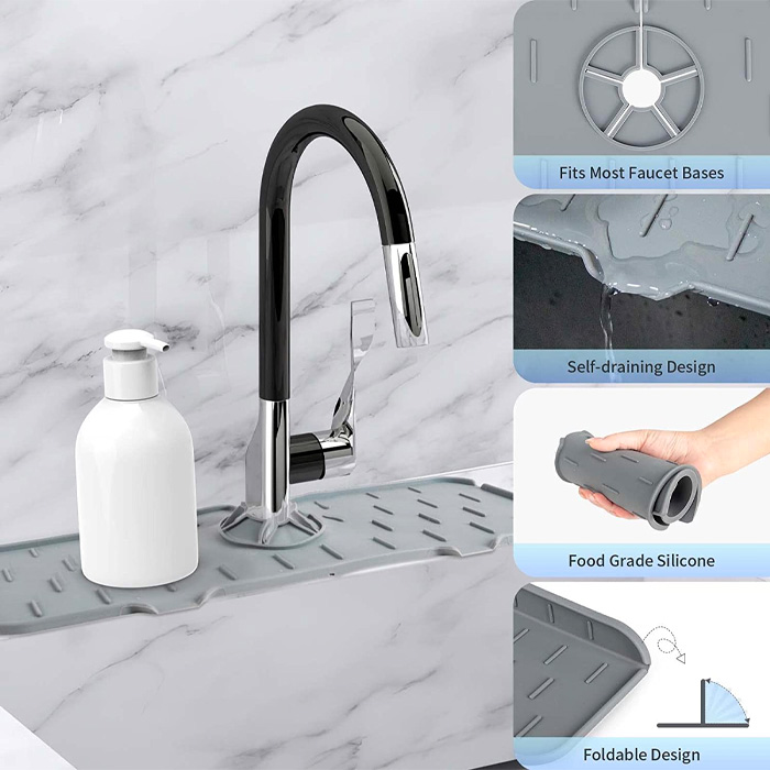DryingPad, силиконова подложка за кухненска мивка или мивка в банята - Image 4