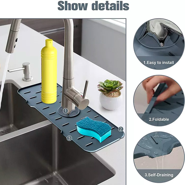 DryingPad, силиконова подложка за кухненска мивка или мивка в банята - Image 8