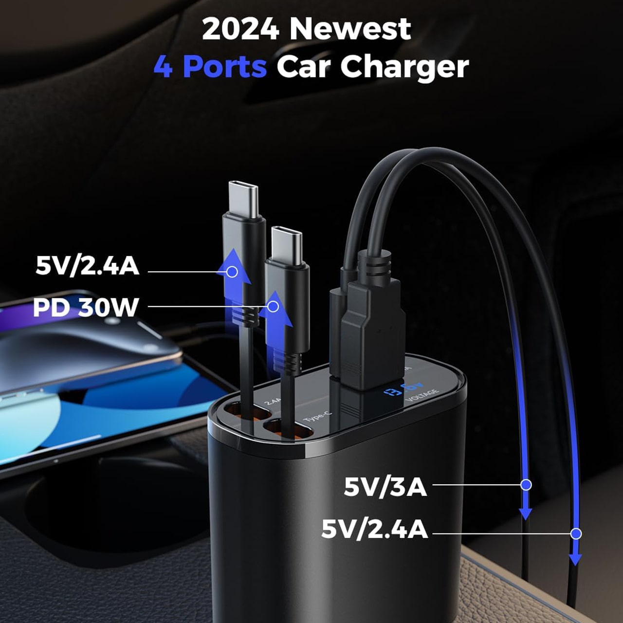 DualCharger, 4-в-1 зарядно за кола - Image 3