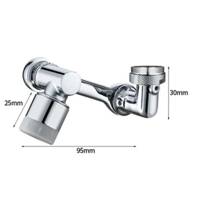 DualFaucet, прикачване за чешма, което може да се завърта на 1080° и има 2 режима за оттичане - Image 2