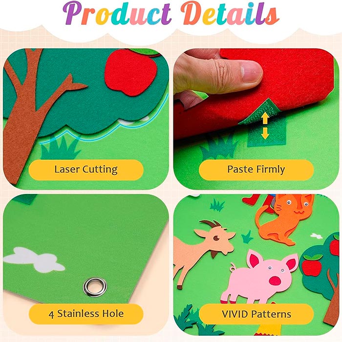 FeltBoard Интерактивна мека игрална дъска - Image 7