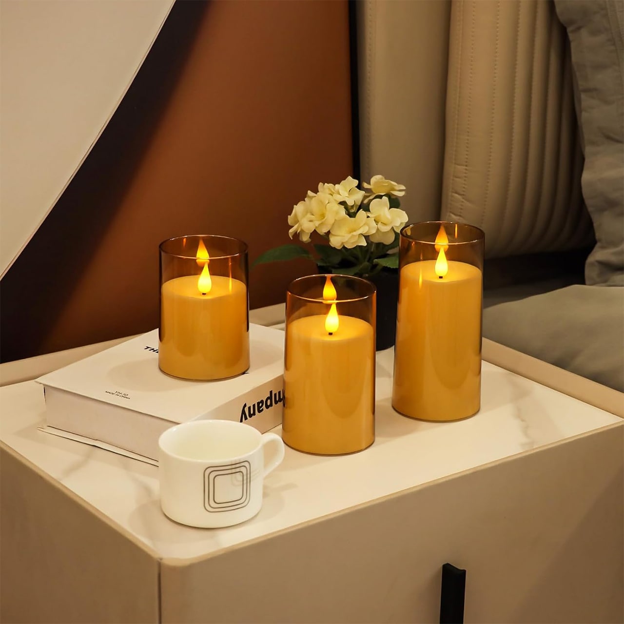 FlickCandles, комплект от елегантни декоративни свещи (3 броя) - Image 2