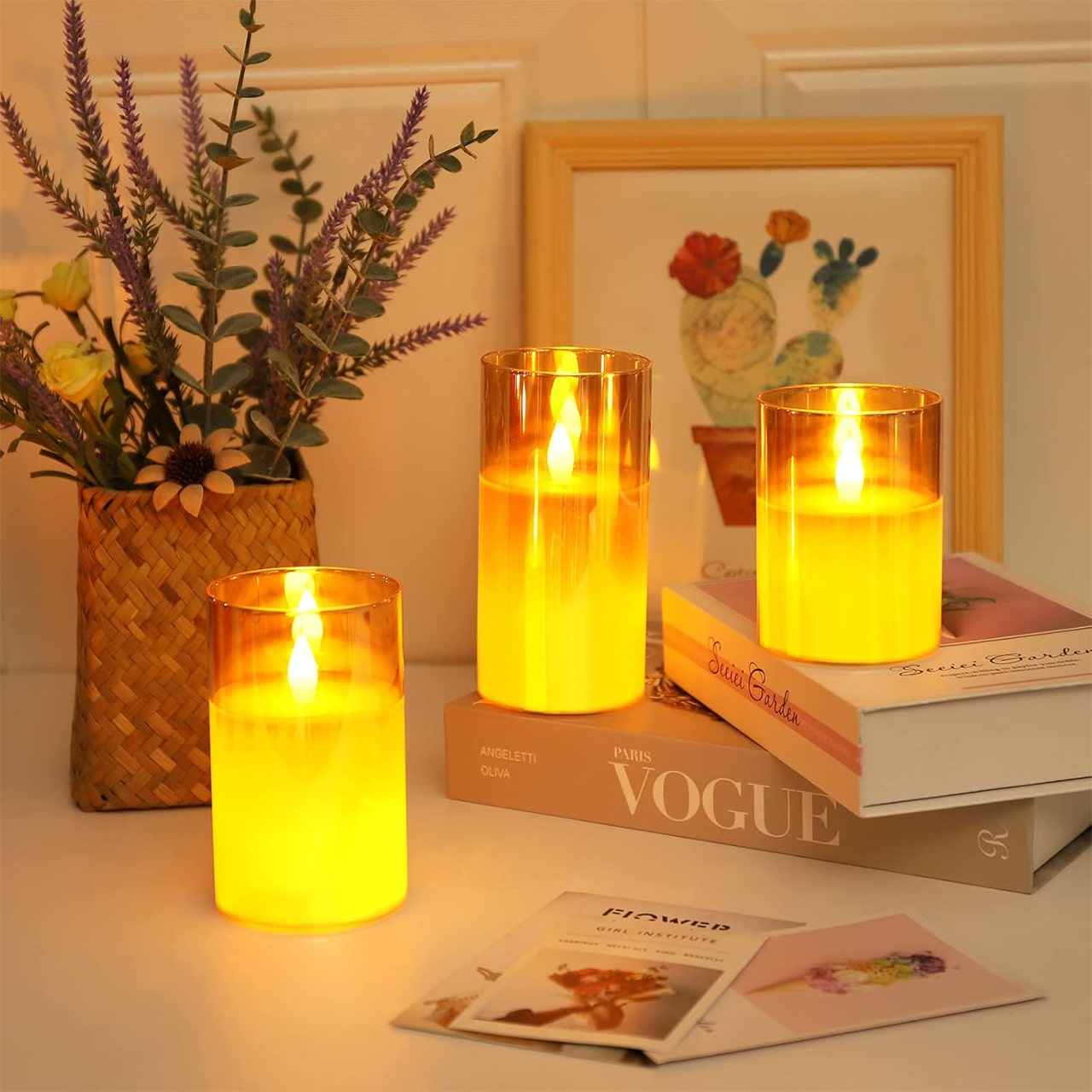 FlickCandles, комплект от елегантни декоративни свещи (3 броя) - Image 7