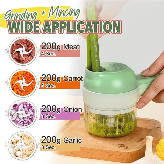 FoodProcessor, 5-частен кухненски комплект за нарязване, рязане, белене и почистване - Image 6