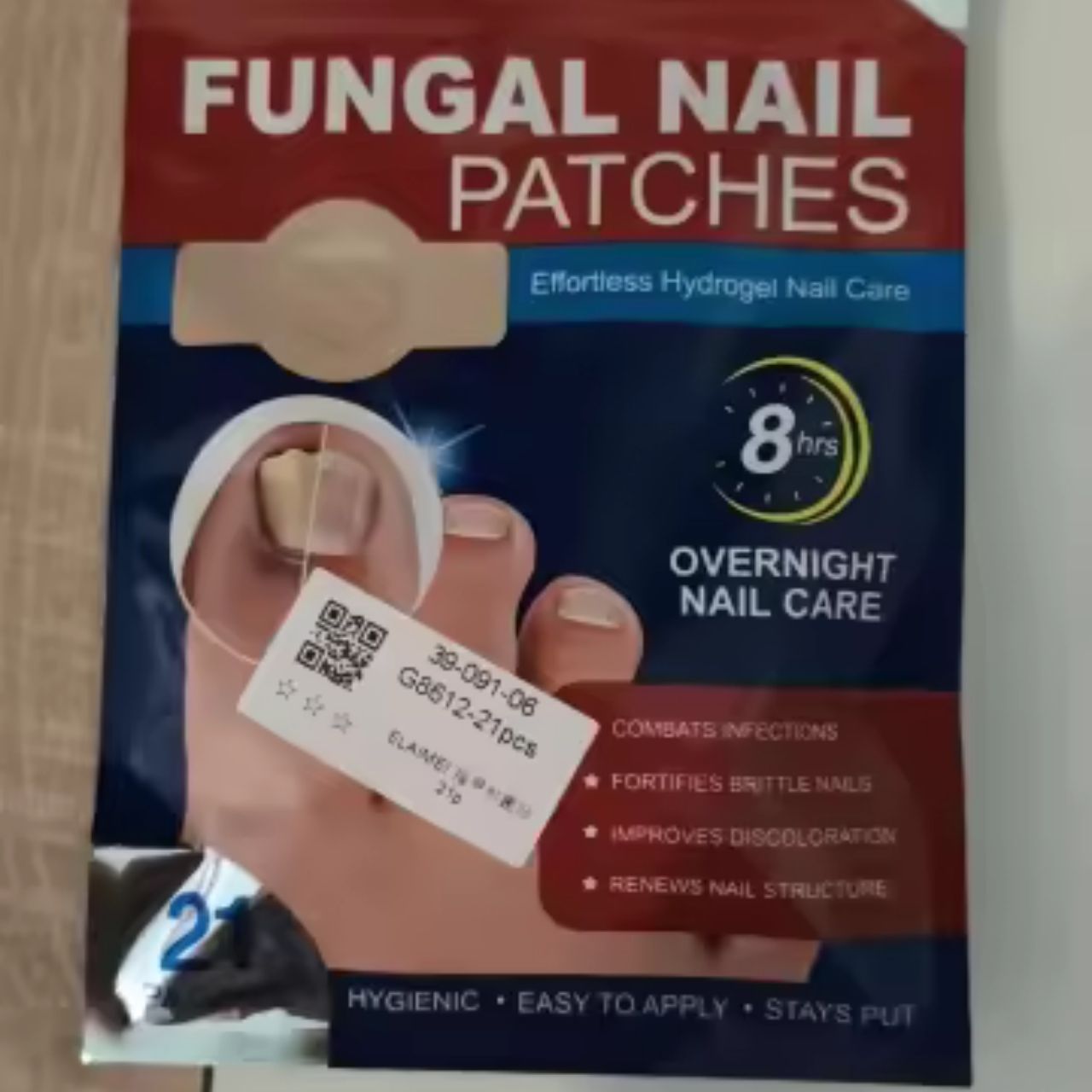 FungalPatches, възстановителни пластири за грижа за увредени нокти (21 бр.) - Image 2