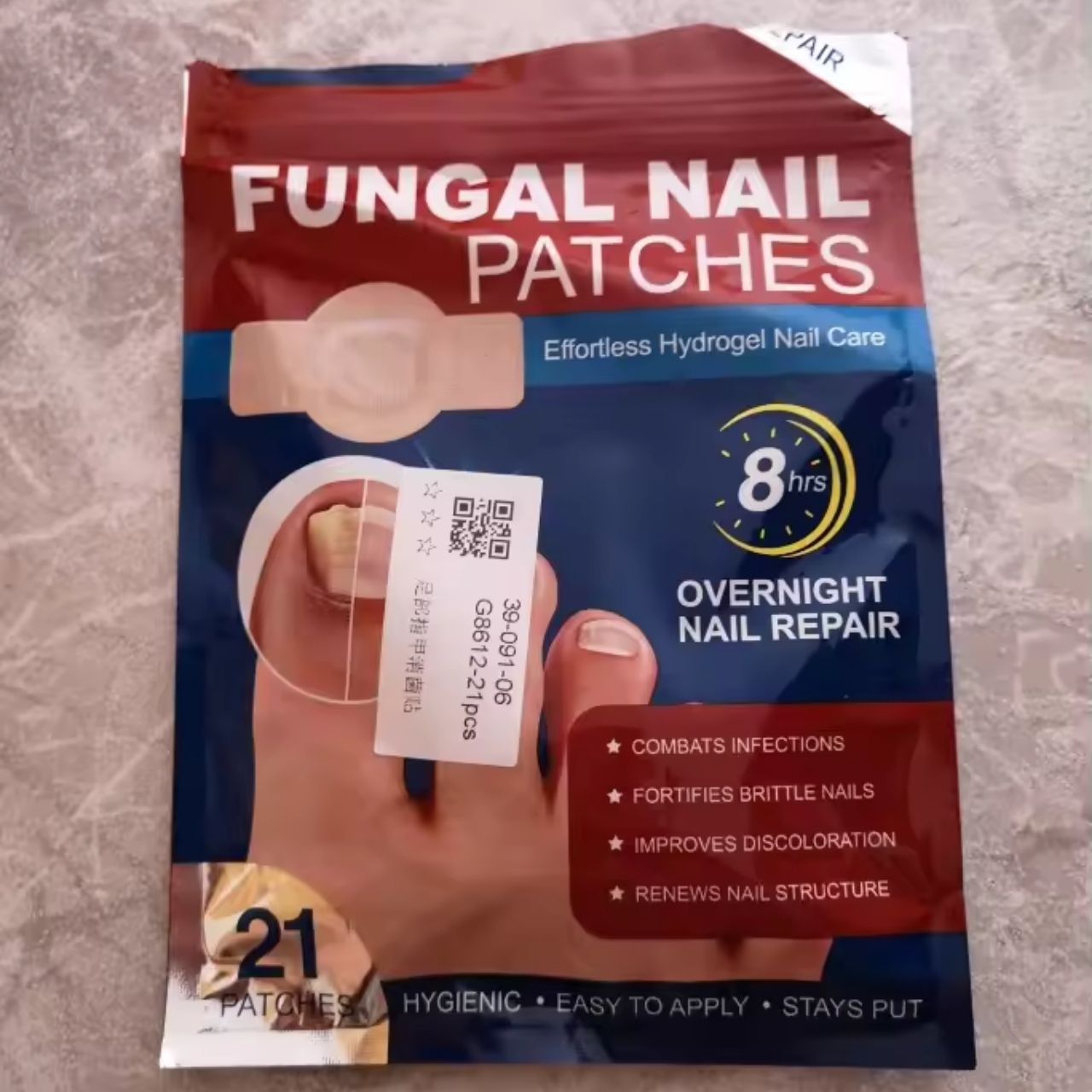 FungalPatches, възстановителни пластири за грижа за увредени нокти (21 бр.) - Image 5