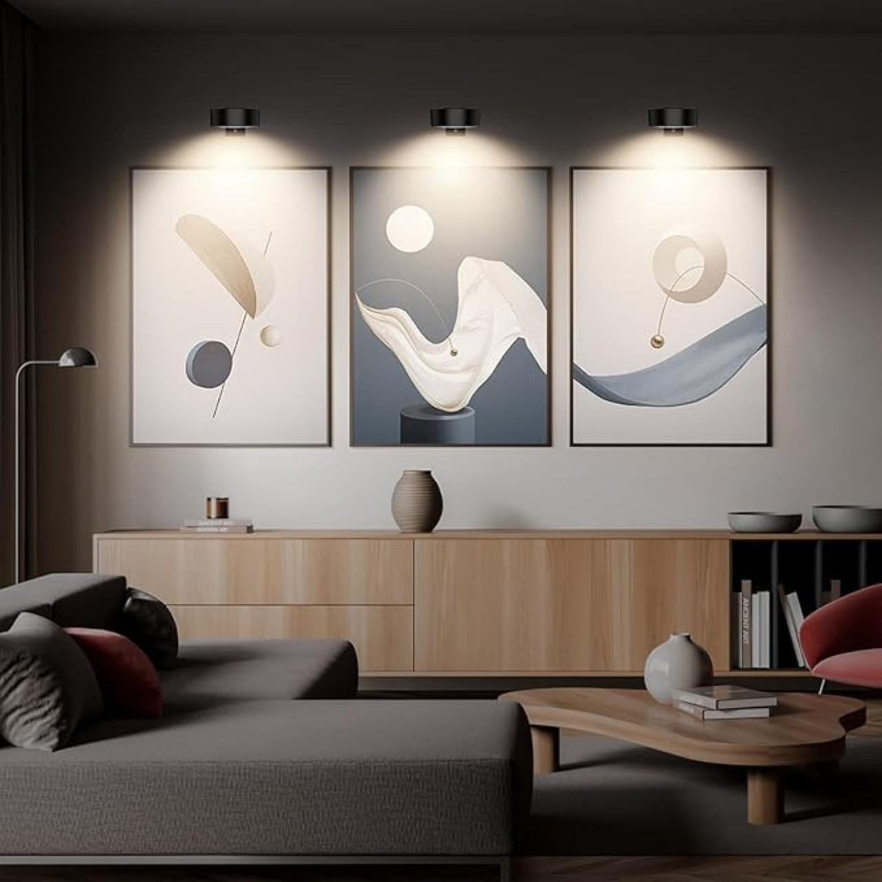 GalleryGlow, Магнитна LED лампа за осветяване на картини (2 бр.) - Image 6