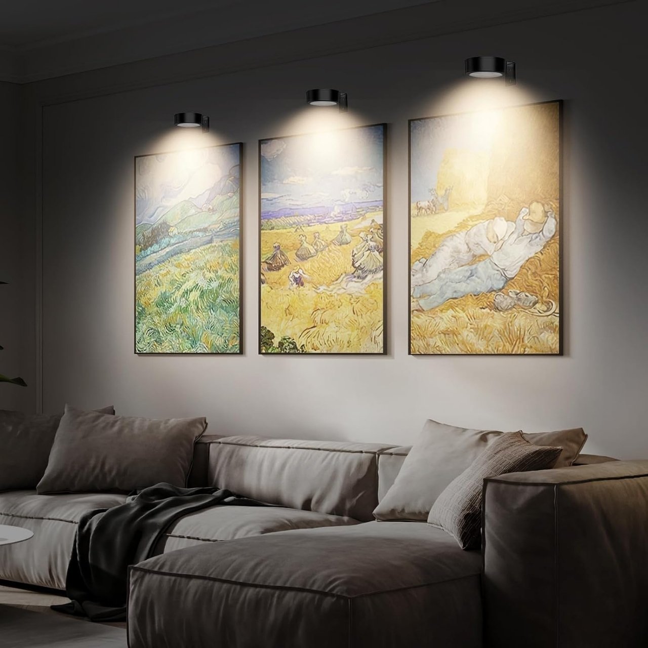 GalleryGlow, Магнитна LED лампа за осветяване на картини (2 бр.) - Image 8