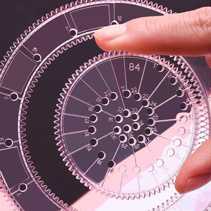 GeoArtKit, 27-частен геометричен спирографски комплект за рисуване - Image 6