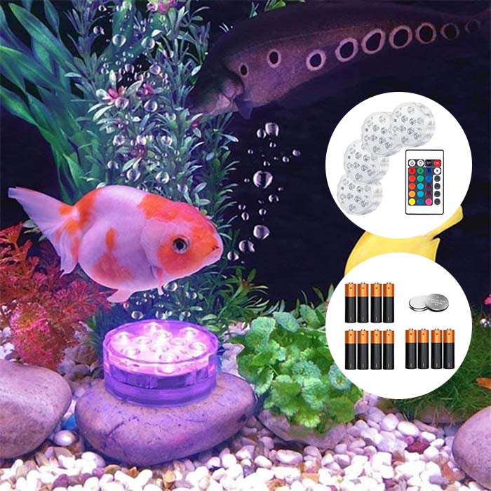 GlowBundle, 4 водоустойчиви LED светлини + комплект батерии - Image 5