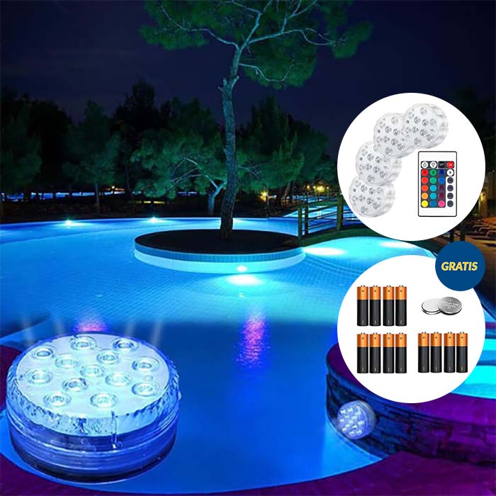 GlowBundle, 4 водоустойчиви LED светлини + комплект батерии - Image 8