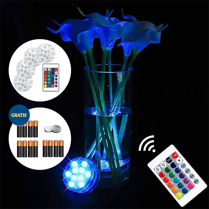 GlowBundle, 4 водоустойчиви LED светлини + комплект батерии - Image 9