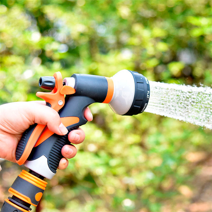 HoseSpray, комплект с накрайник за градински маркуч, конектор за маркуч и поливен пистолет - Image 7