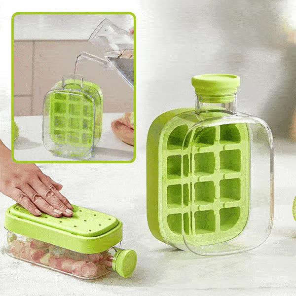 ICEDRINK, Стъклена бутилка за лед и напитка CoolSip 500ml - video