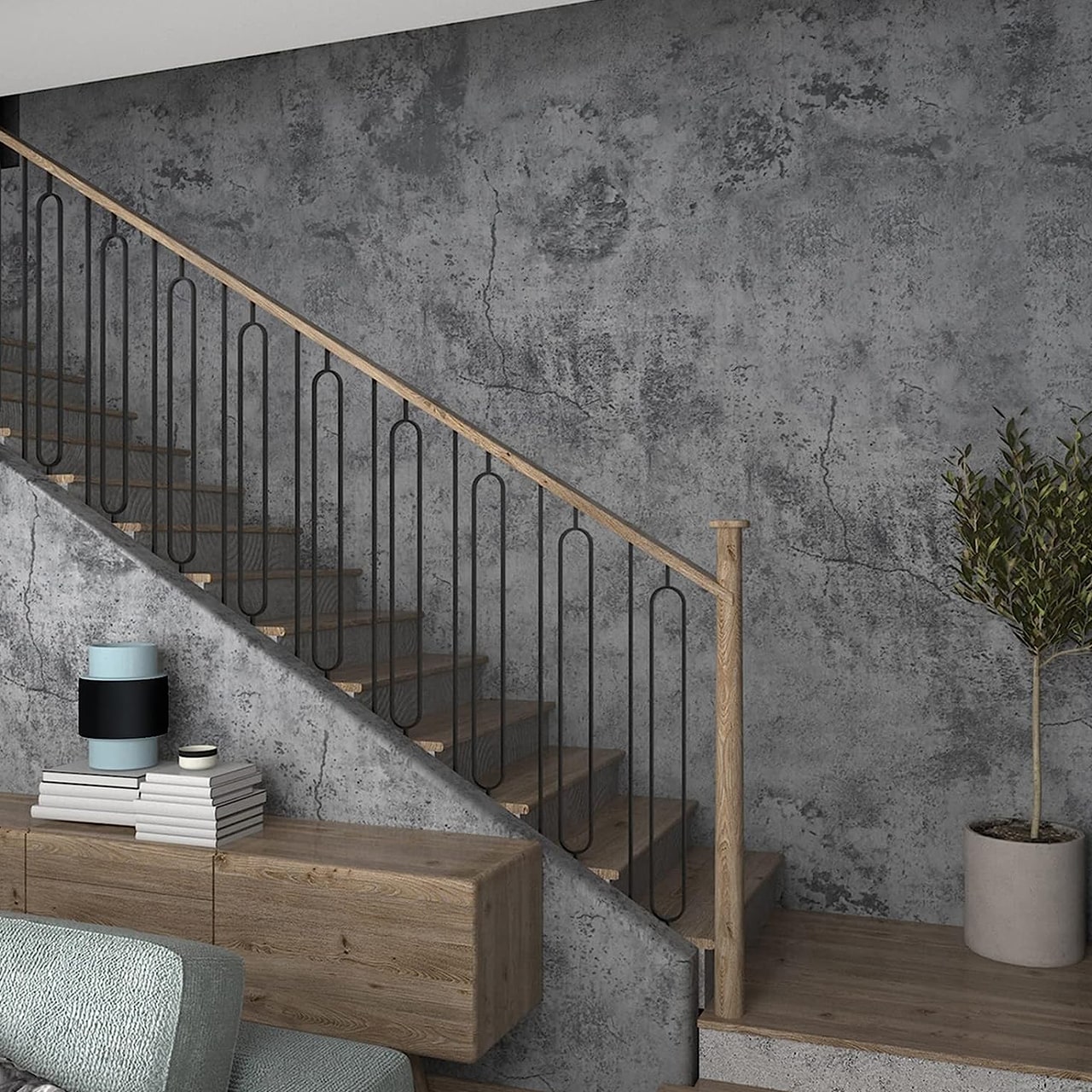 IndustrialWall, самозалепващо се тапет с вид на бетон - Image 7