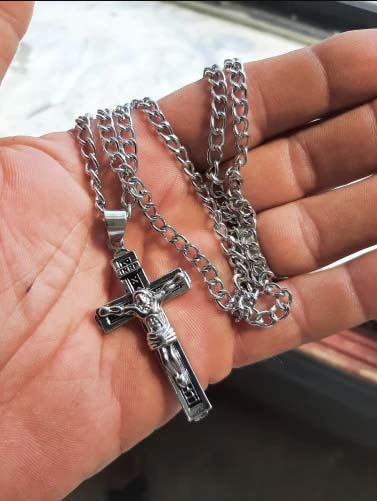 JesusNecklace, сребърно колие с Исус - Image 3