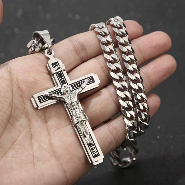 JesusNecklace, сребърно колие с Исус - Image 5