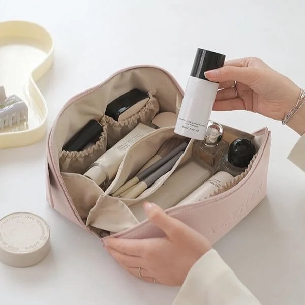 Просторна козметична чанта, KOZMETBAG-KONJAK - Image 6