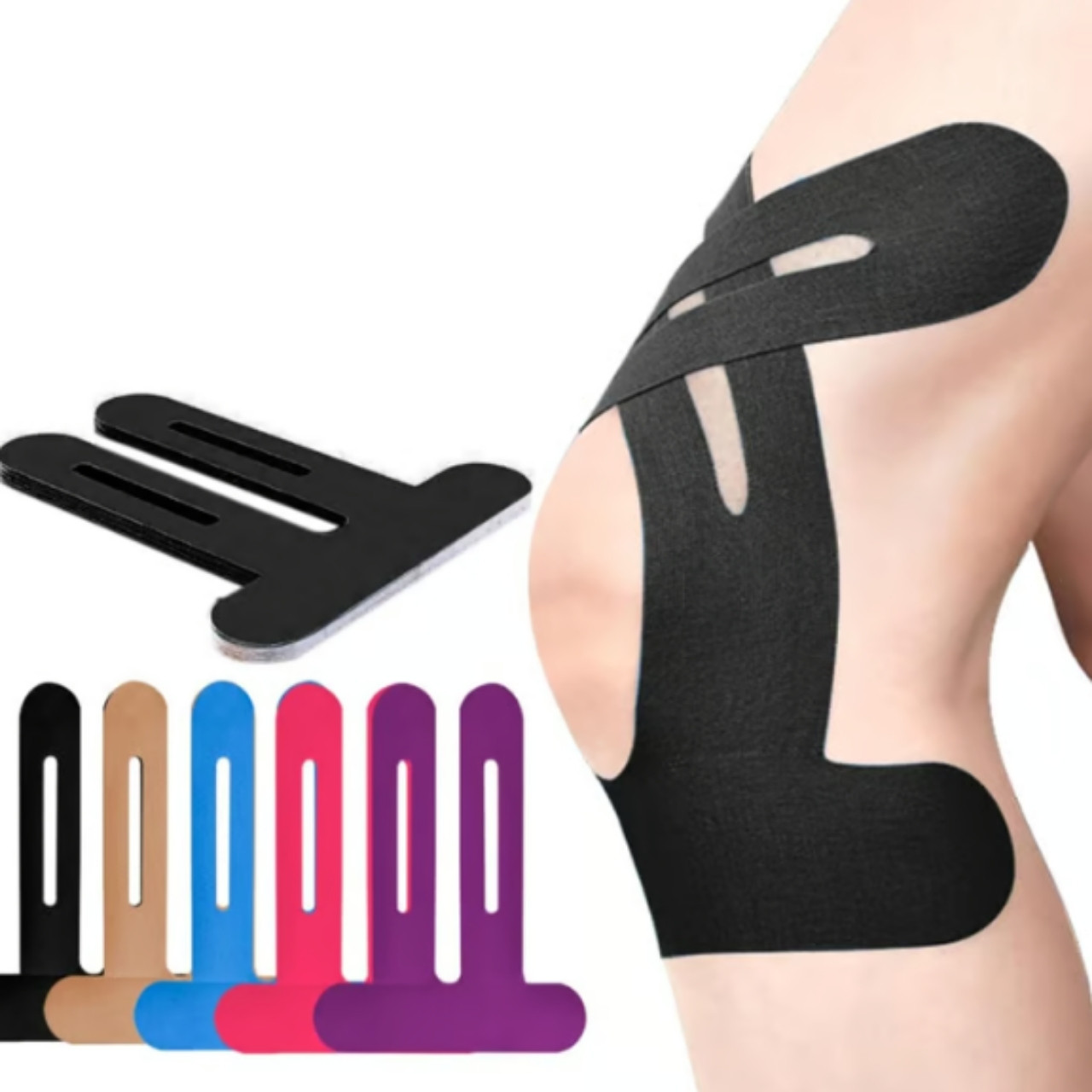 KinesTape, кинезиологичен тейп за коляно (10 броя) - Image 2