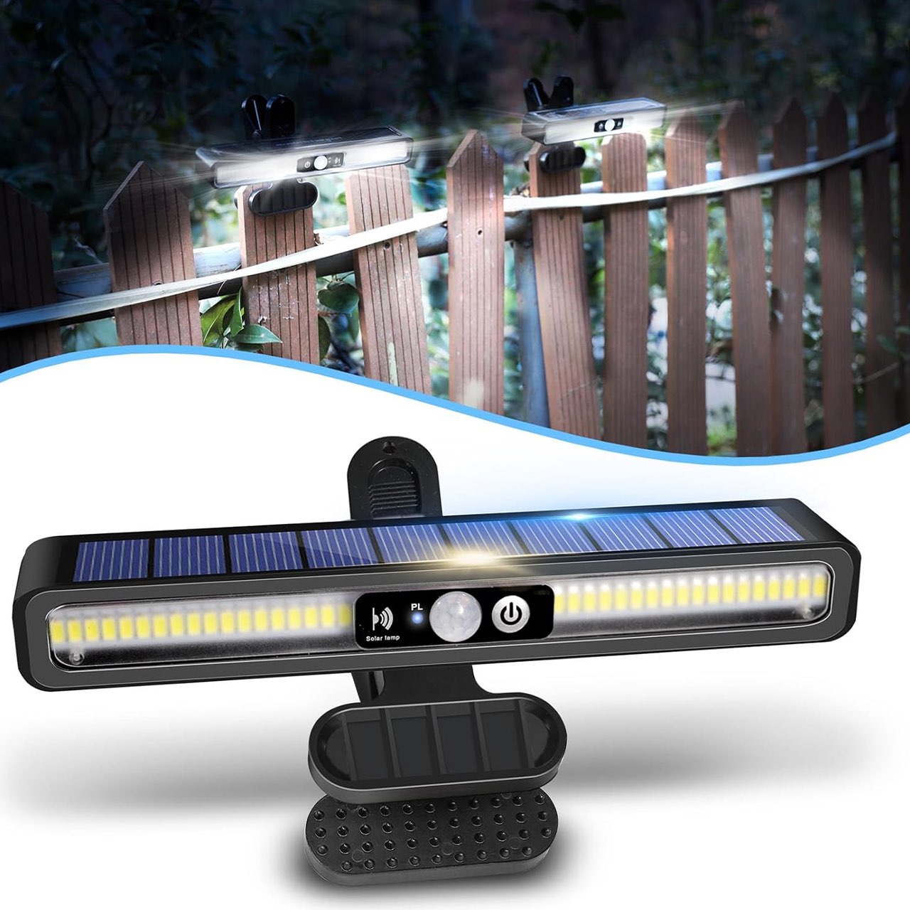LampClip, външна соларна лампа с датчик за движение - Image 9