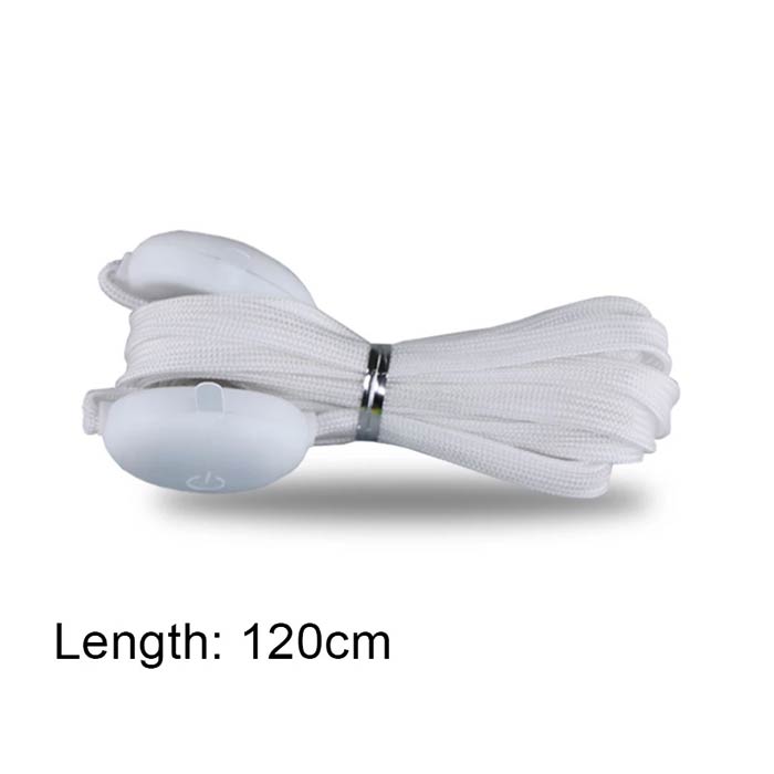 LedLaces, блестящи връзки за обувки - бели с цветни LED светлини - Image 8