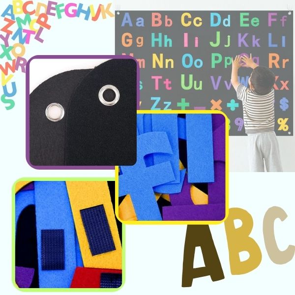 Филцова постелка за изучаване на букви и цифри, MSRIBOARD - Image 5