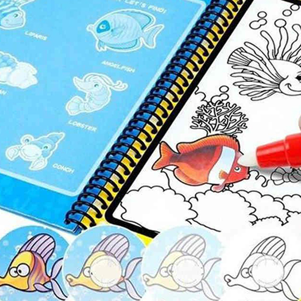 MagicWaterBook, комплект от 3 магически акварелни молива за създаване без мръсотия - Image 4