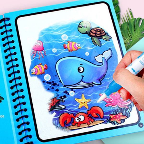 MagicWaterBook, комплект от 3 магически акварелни молива за създаване без мръсотия - Image 8