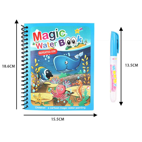 MagicWaterBook, комплект от 3 магически акварелни молива за създаване без мръсотия - Image 9