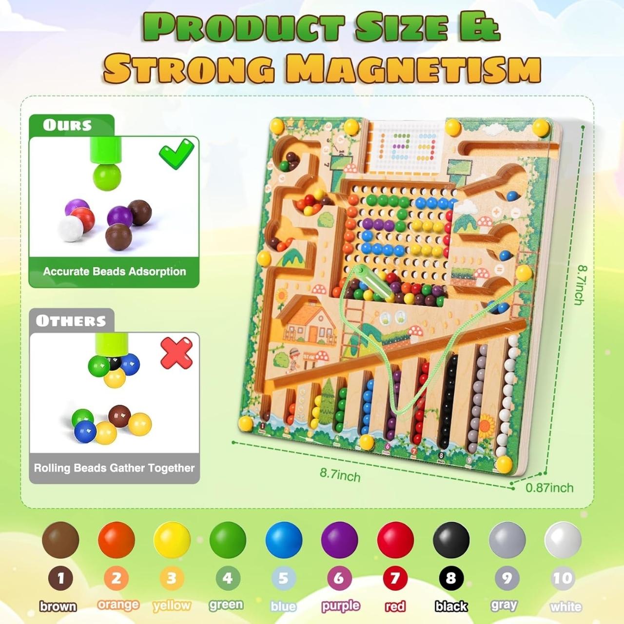MazeGame, дървена дидактическа играчка за деца - Image 4