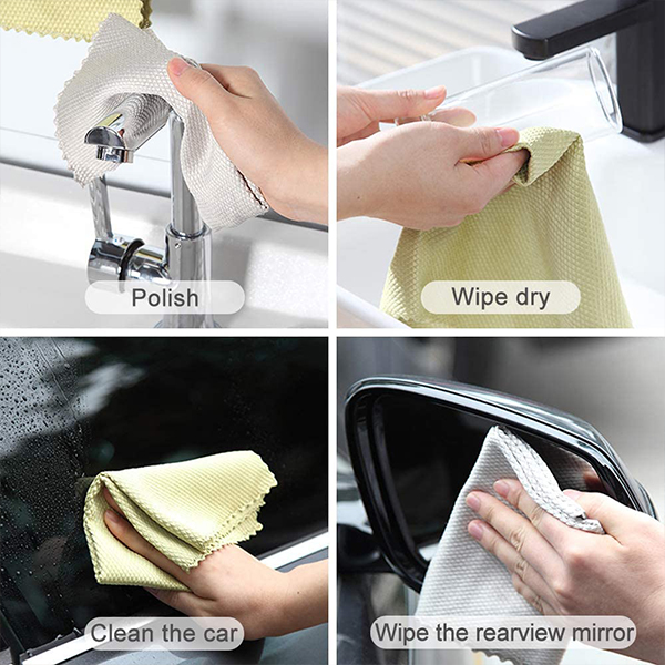 MicrofiberCloth, многофункционална микрофибърна кърпа за почистване (4 бр.) - Image 6
