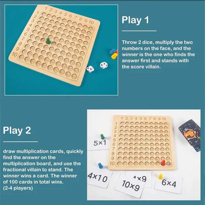 MultiplicationGame, е настолна игра, която се събира до 100 - Image 2