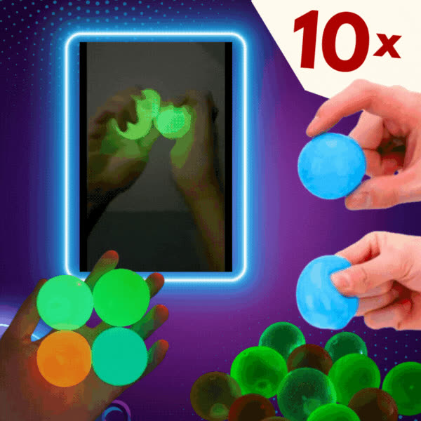 NEONBALLS, Светещи антистрес топки GlowBuddies - video