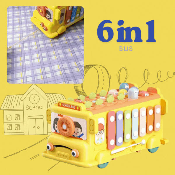 PWT, Монтесори музикален автобус с 6 активности - video